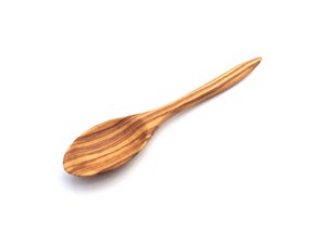 Filigraner Löffel 12 cm handgefertigt aus Olivenholz