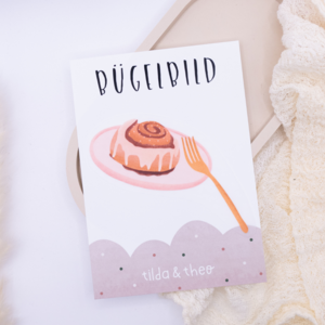 Iron-on picture cinnamon roll Sweden patch entry - gift shirt decorate Fika Scandinavia