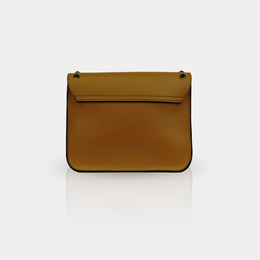 Bolso bandolera de piel '' SANTORINI '' , Marrón