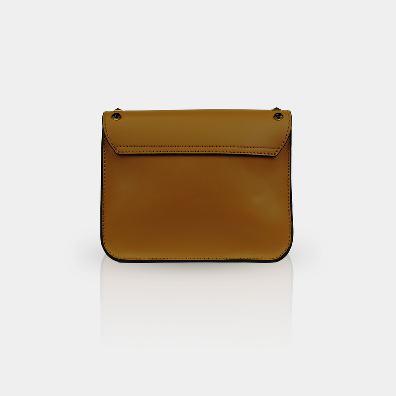 Bolso bandolera de piel '' SANTORINI '' , Marrón