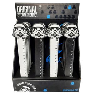 The Original Stormtrooper Shaped Top Wooden Ruler (15cm)