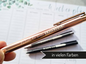 Metallic ballpoint pen "educator"