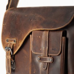 Umhängetasche Damen - Umhängetasche Herren - Umhängetasche Leder - Briefträgertasche Leder - 3 verschiedene Lederfarben