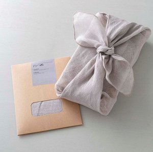 Furoshiki Geschenkpapier - perlgrau