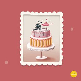Biglietto di auguri Torta di congratulazioni