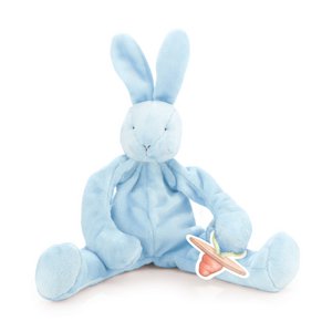 Bunnies By The Bay Kuscheltuch mit Schnullerhalter Hase blau