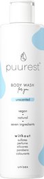 Unscented body wash in a 250ml bottle. Gentle formula with natural ingredients.