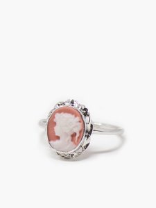 Roze Mini Cameo stapelring