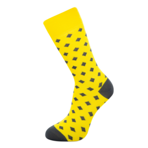 Yellow Diamonds Bamboo Socks