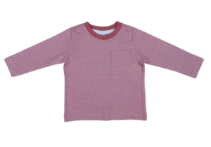 Shirt langarm rosa/weiß gestreift