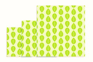 Bee's Wax - Vegan Bijenwasdoek Set van 3 Stuks - Groen