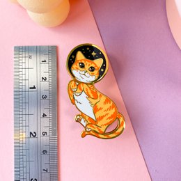 Catstronaut | Gold plated | Hard Enamel Pin | Pin Brooche
