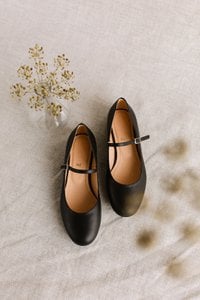 Leather ballerinas - Mary-Jane - Black 34-42