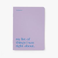 Notizheft / Right About