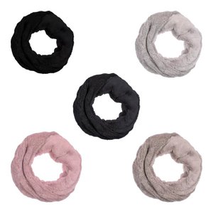 Winter ladies loop scarf »Loopschal with turning option» knitting scarf with fur »Women's scarf warm and fluffy