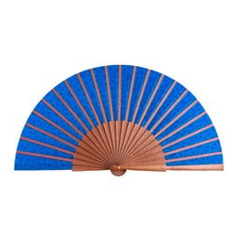Blue silk hand fan Dalila