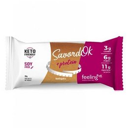 Orange Savoiard Ok + Protein cookies, a keto-friendly snack with 3g net carbs, 6g protein, and a savory orange flavor.