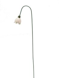 Snowdrop flower ceramic fixed 3.5 cm