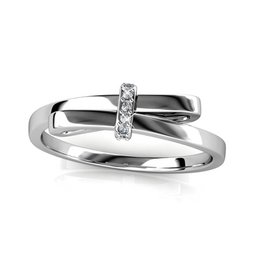 Bague Arco Luminoso - Argenté et Cristal