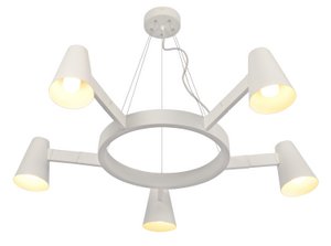 Kroonluchter ijzer Biarritz 5-Arm Rond, Witz