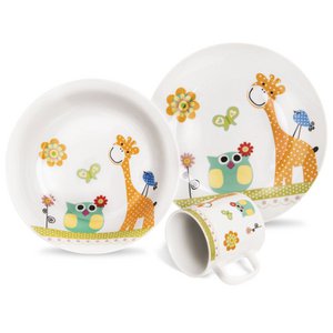 Kids TableWare Set Porzellan Giraffe 3 PCs