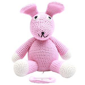 Spieluhr - Hellrosa Hase