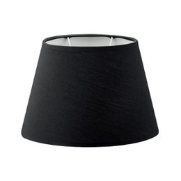 Oval black lamp shade with dimensions W:24xD:14xH:16cm. Made of high-quality materials for a stylish and functional home decor piece.