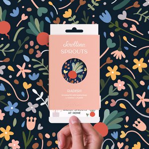 Originalaktivität & Wachstumskit - Scrollino -Radieschensprossen