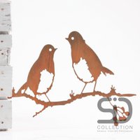 2 birds on branch 33x25 cm