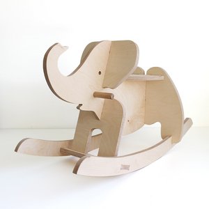 Schaukeltier Elefant aus Holz