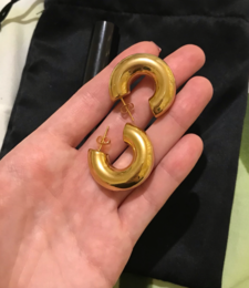 Theodora - Wide Geometric Hoop Earrings