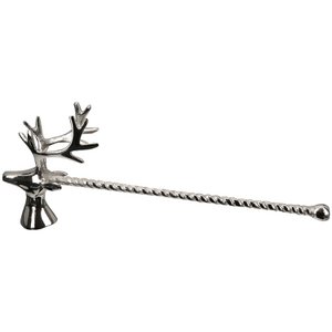 Candle snuffer deer deer silver colored H. 10.5 cm, VE 2