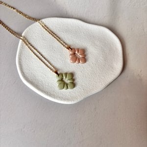 Arielle - Artisan Necklace 18k gold plated steel Handmade in Italy