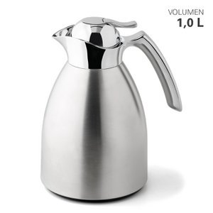 Thermoskan roestvrij staal / glas 1 L