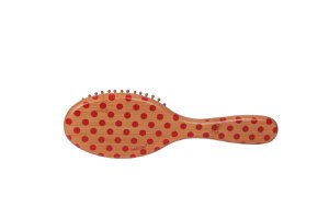 Bamboo hair brush red dots 21 cm Isabelle Rose