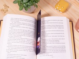 Slapende kat TBR gelamineerd bladwijzer