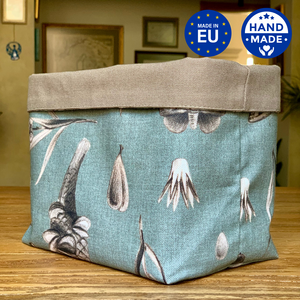 Stoffen Mand, Brooddoek h=20cm, 100% Katoen, Bedrukt | Zaden Aqua