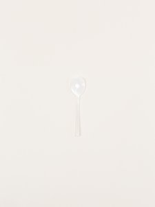 Set mit 6 Salzlöffeln aus marmoriertem Schwarzhorn