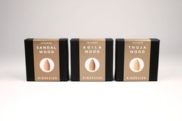 Cadeau de Noël - Cônes d'encens à refoulement naturel - lot de 6 boîtes (3 senteurs)