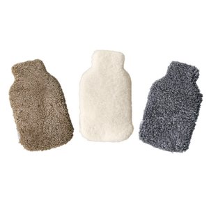 Schapenvacht kruikenzak - Lamsvacht hoes warmwaterkruik | 3 kleuren