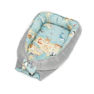 Cocon voor pasgeboren baby "Dierenkaart"