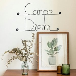 Draadwanddecoratie "Carpe Diem" - om op te pinnen - Wandsieraden