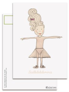 Postkarte - Ballerina