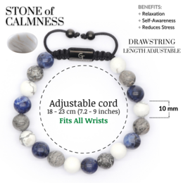 Men's Sodalite, Howlite, Jasper Beaded Bracelet