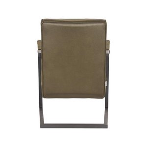 ommoebel Fauteuil Milo - Army green - Microfiber