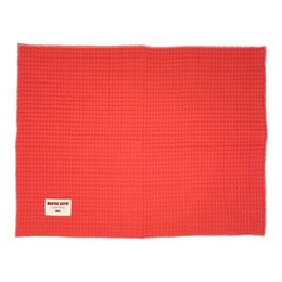 Plain textured placemat - Coral waffle - Set of 2