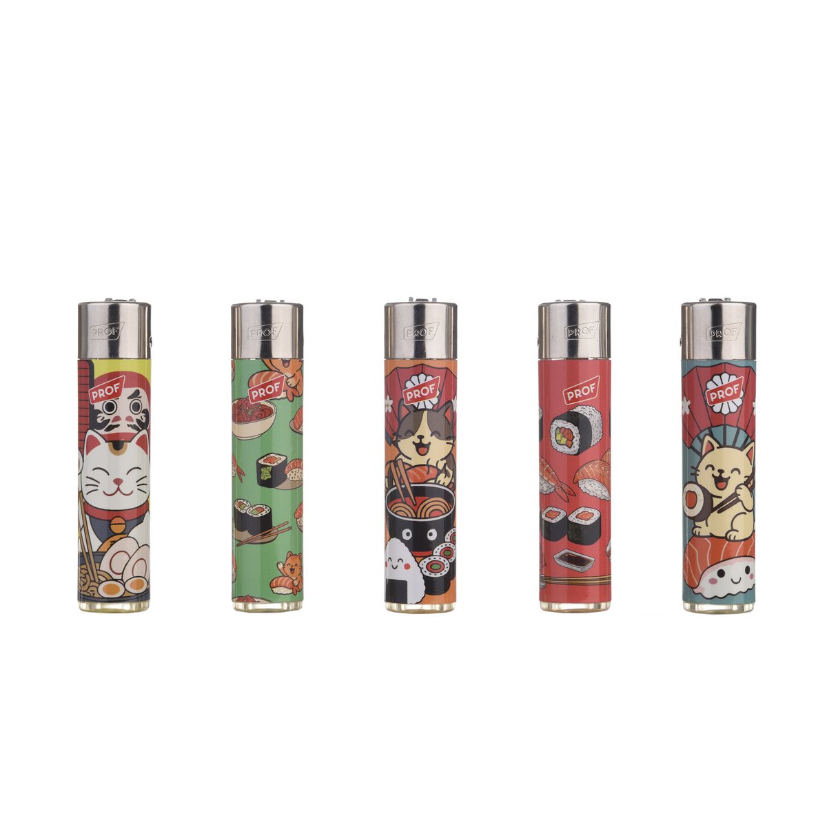 Briquet PROF Rechargeable à Pierre Sushi Cat