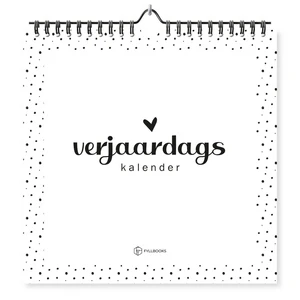 Fyllbooks Geburtstagskalender - Schwarz/Weiß