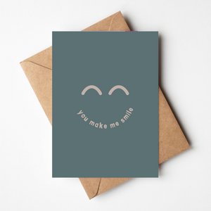 greeting card | you make me smile