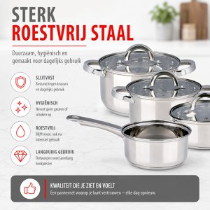 Kochgeschirrset Silber